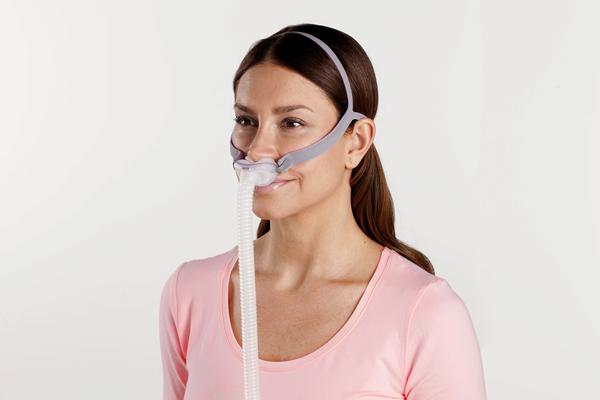 Woman wearing AirFit P10 Mask System