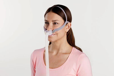 Woman wearing AirFit P10 Mask System